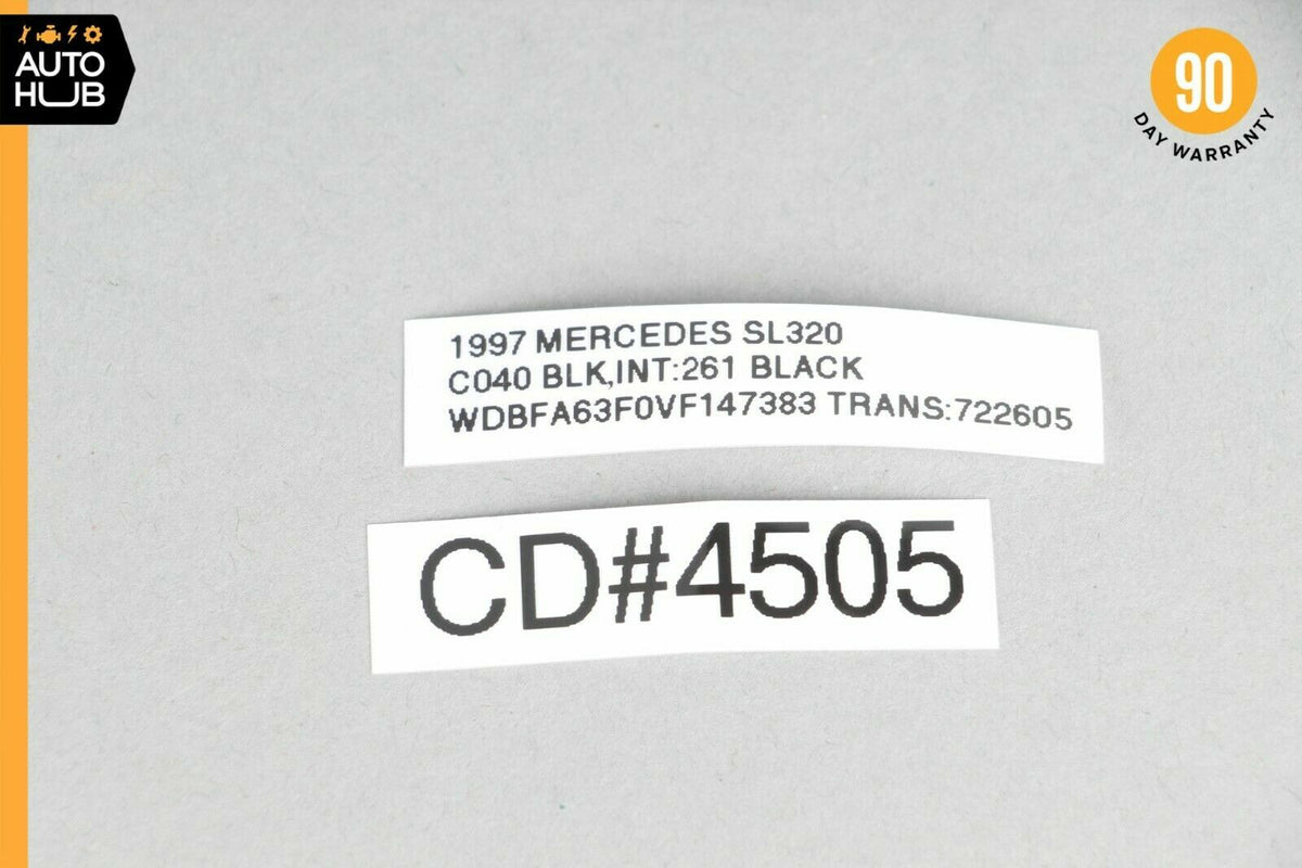 90-02 Mercedes R129 SL320 500SL SL600 Upper Center Console Trim Black OEM - photo 9