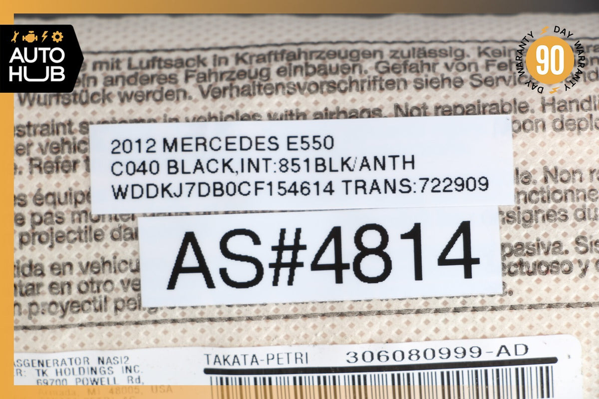 Mercedes W207 E550 C250 E350 Front Right Side Seat Airbag Air Bag OEM - photo 12
