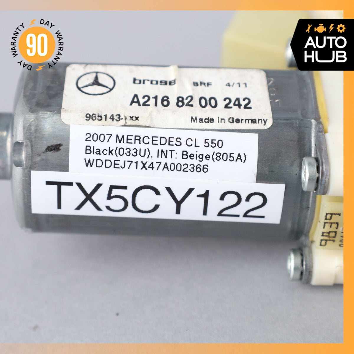 07-14 Mercedes W216 CL550 CL63 AMG Front Left Side Window Regulator Motor OEM - photo 16