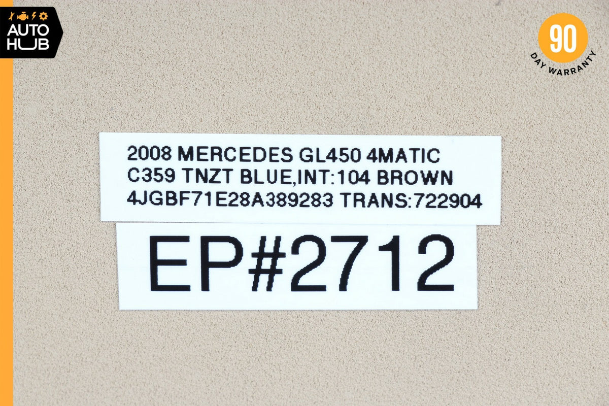 06-12 Mercedes X164 GL450 ML350 ML450 Sun Visor Sunvisor Right Side Beige OEM - photo 12