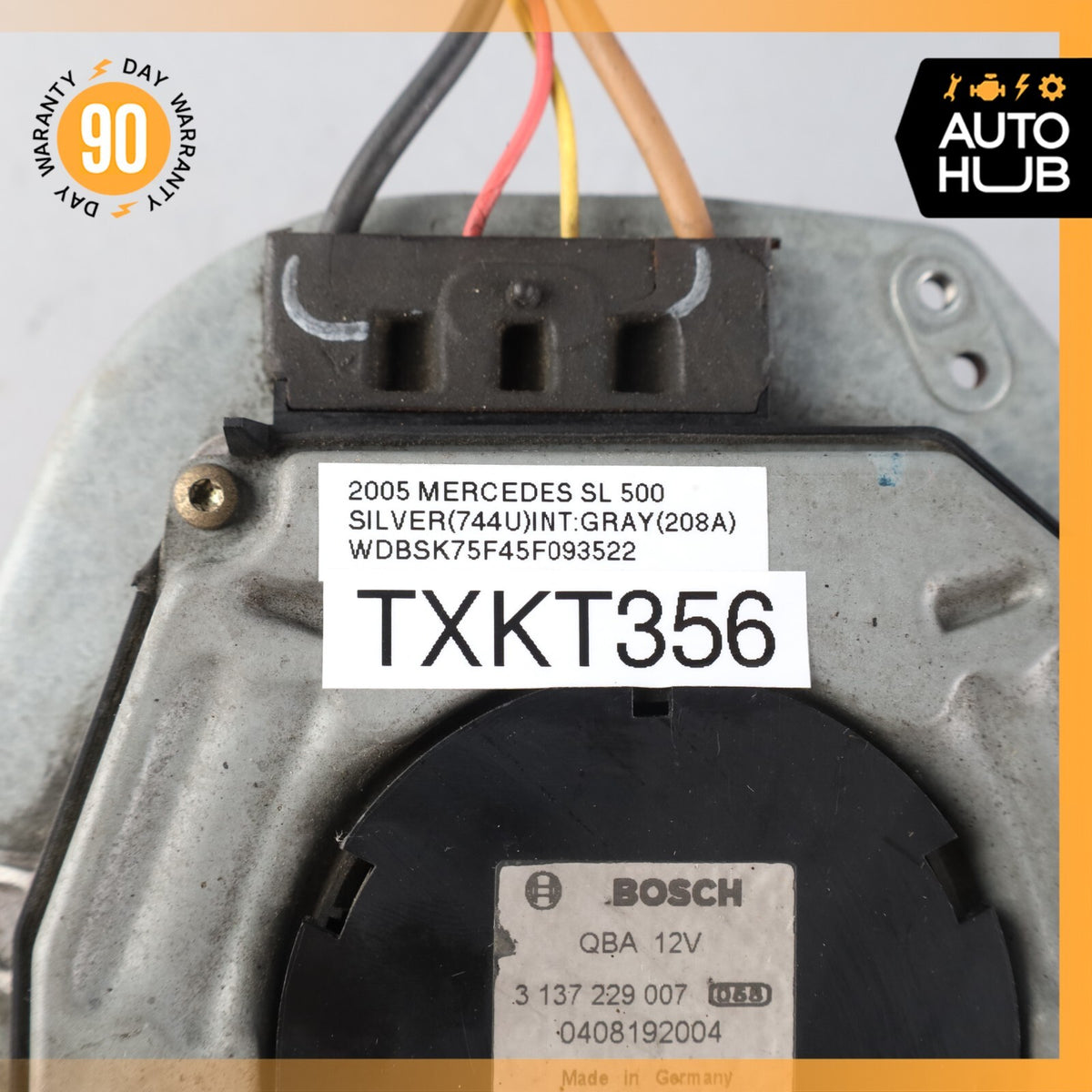 03-12 Mercedes R230 SL500 E350 E55 Engine Cooling Fan Motor Radiator BOSCH OEM - photo 9