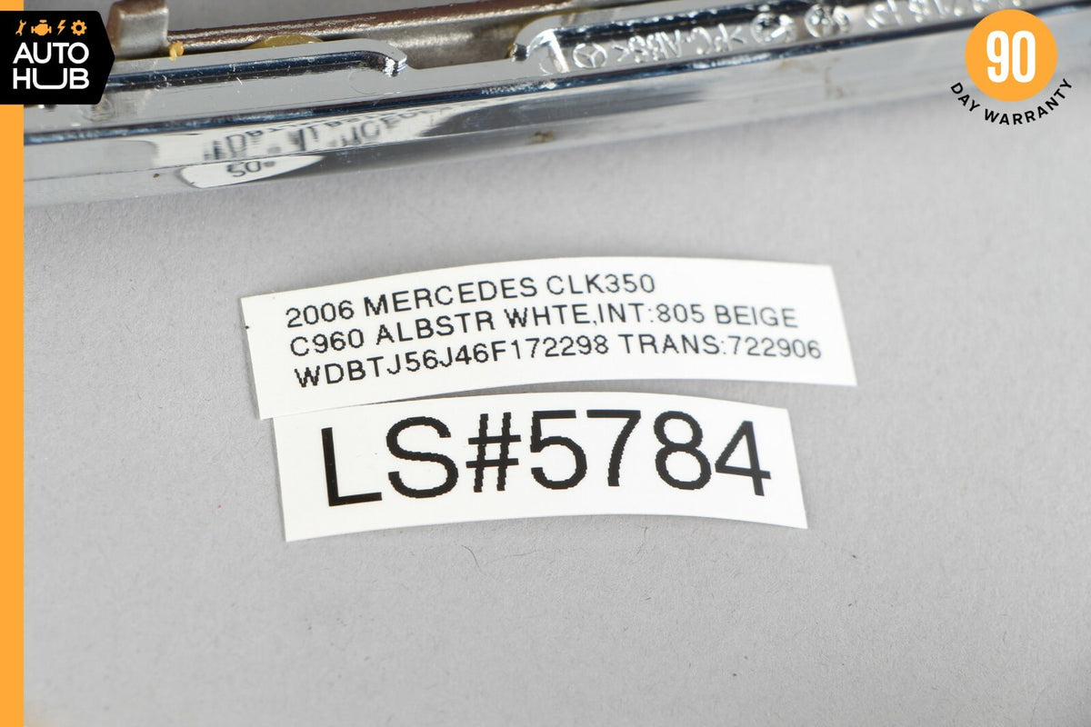 05-09 Mercedes W209 CLK350 CLK550 Center Console Hazard Switch Trim Bezel OEM - photo 12