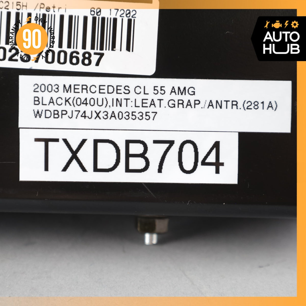 00-06 Mercedes W215 CL55 CL500 CL600 Quarter Airbag Air Bag Rear Left Side OEM - photo 6