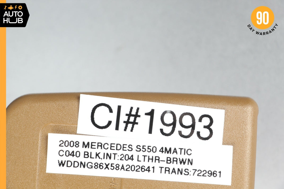 07-09 Mercedes W221 S550 S450 S600 Rear Right Side Seat Belt Buckle Brown OEM - photo 12