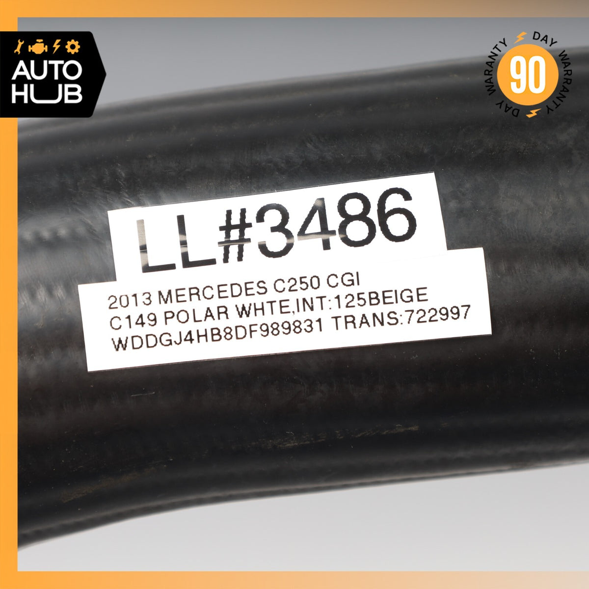 12-14 Mercedes W204 C250 M271 Intercooler Hose Right Side 2045282682 OEM - photo 14