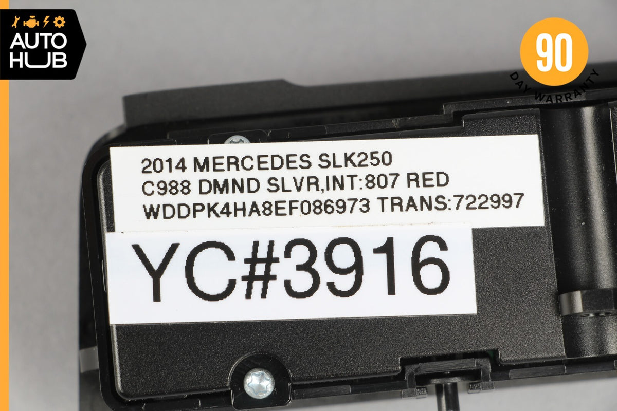 12-16 Mercedes R172 SLK250 Dashboard Hazard Heated Seats Control Panel OEM 75k - photo 13