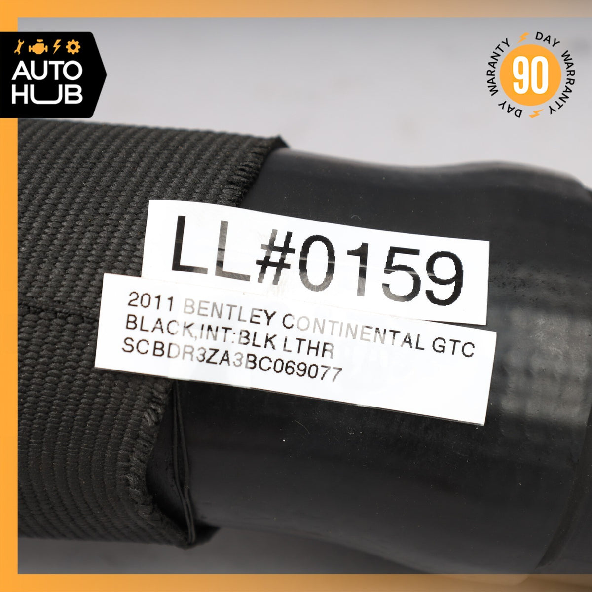 03-12 Bentley Continental GTC 6.0L W12 Left Side Intercooler Hose Pipe OEM 59k - photo 13