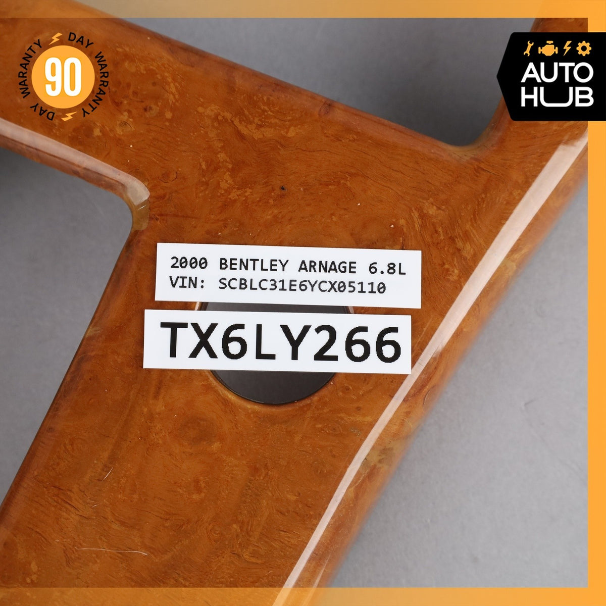 99-04 Bentley Arnage Center Console Ashtray Trim Panel Wood OEM 30k - photo 23