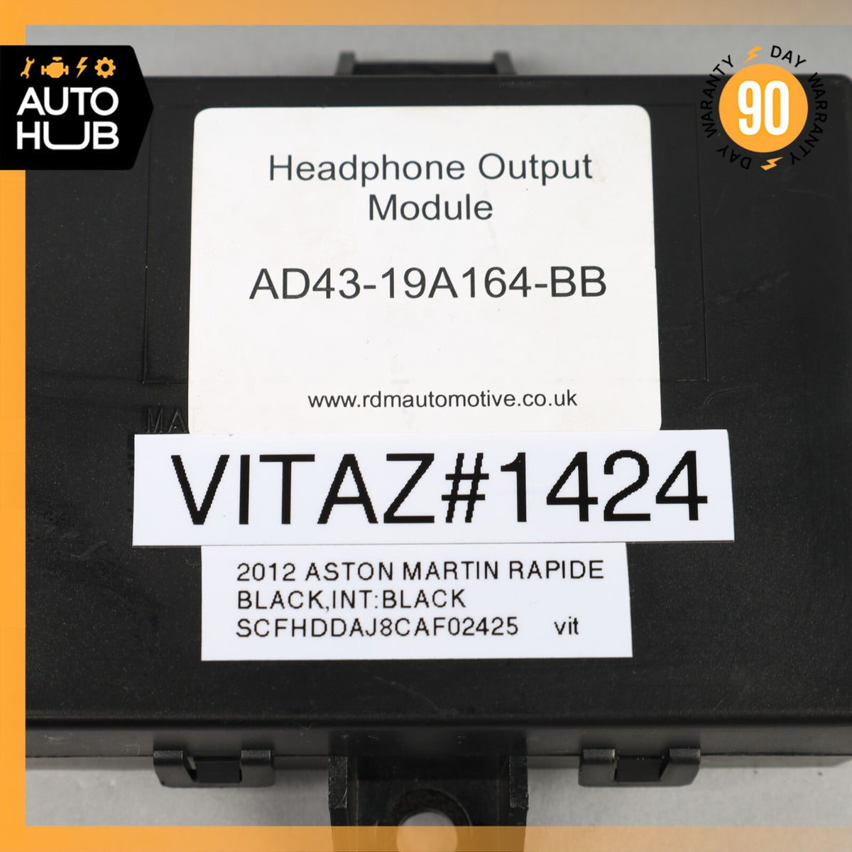 2012 Aston Martin Rapide Headphone Output Controle Module Unit OEM 11k - photo 7