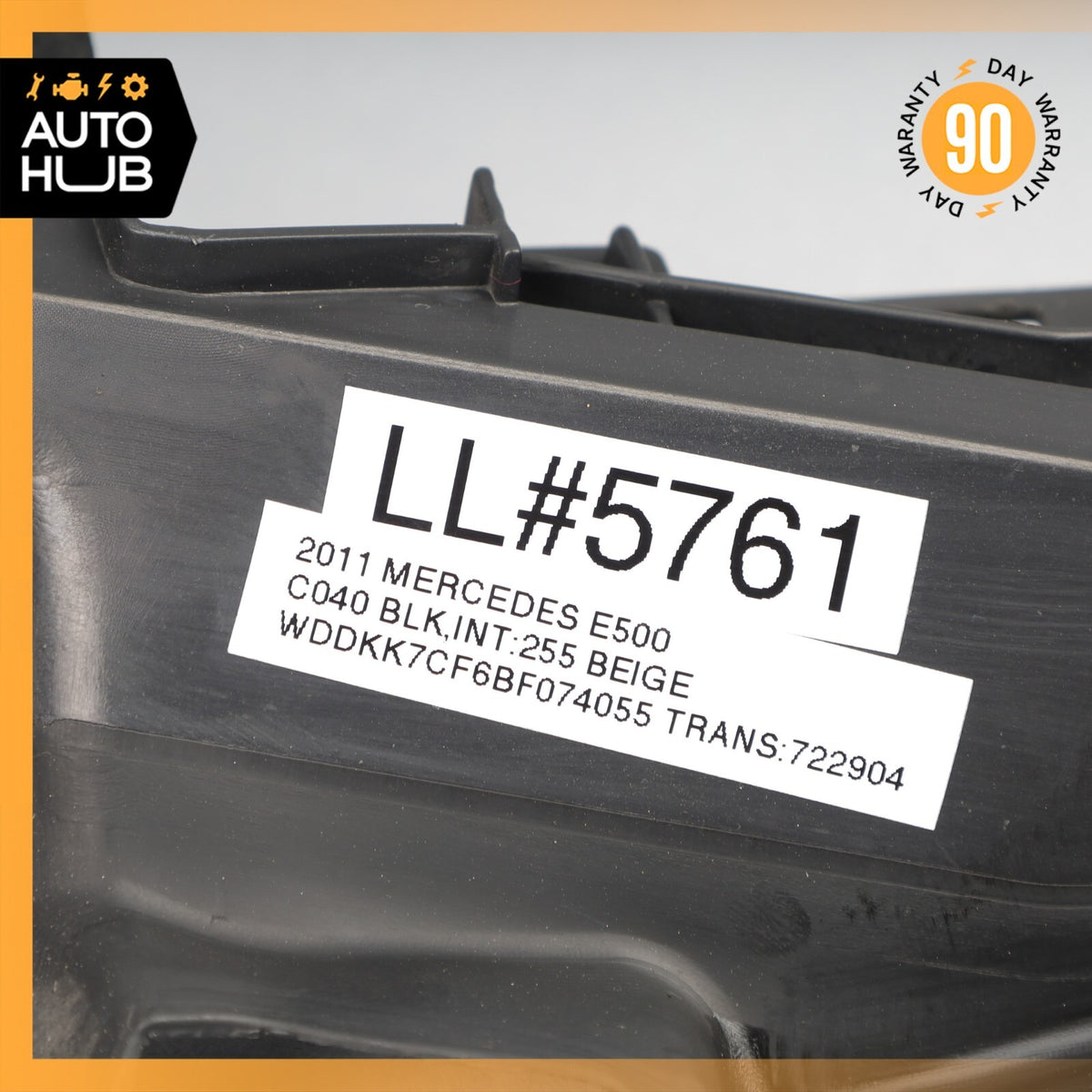 10-13 Mercedes W207 E350 Convertible Front Bumper Upper Air Duct OEM - photo 14