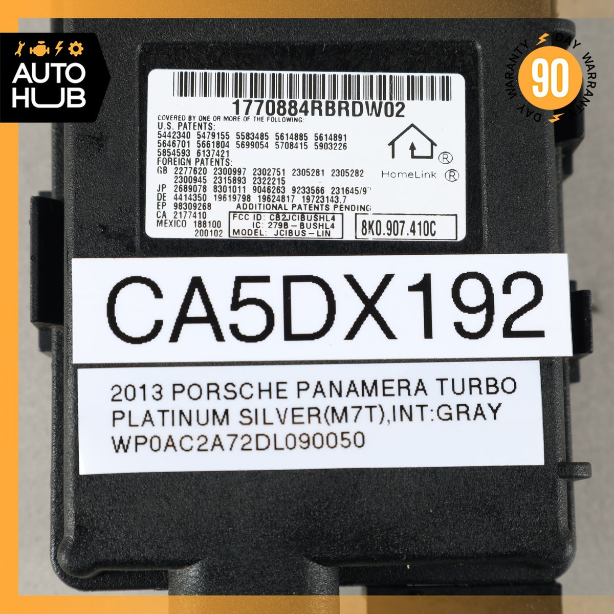 10-16 Porsche Panamera 970 Garage Opener Module Unit 8K0907410C OEM - photo 8