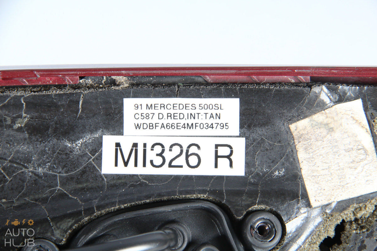 90-96 Mercedes R129 SL320 500SL 600SL Side View Door Mirror Right Passenger Red - photo 12