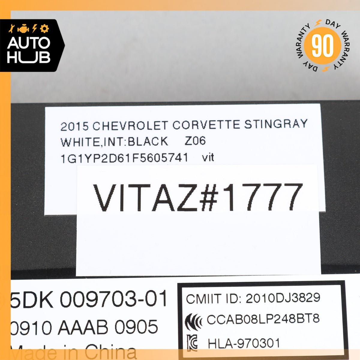 2015 Chevrolet Corvette C7 Z06 Keyless Go Entry Control Module OEM 6k - photo 10