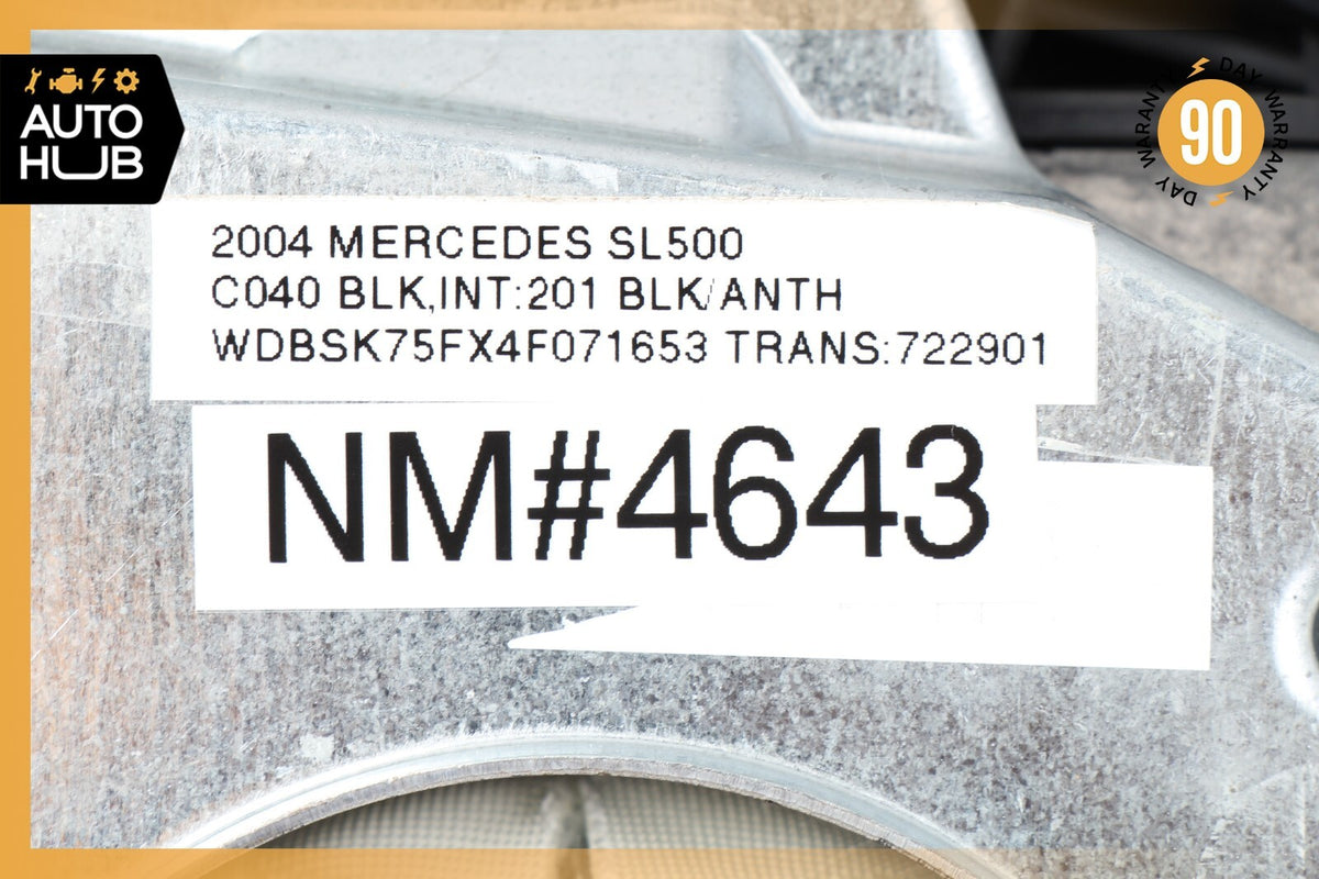 Mercedes R230 SL500 SL55 AMG CLK500 E350 Steering Wheel Airbag Air Bag Black OEM - photo 12