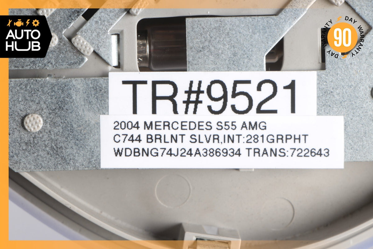 00-06 Mercedes W220 S55 AMG S500 Left or Right Rear Dome Light Mirror Gray OEM - photo 12
