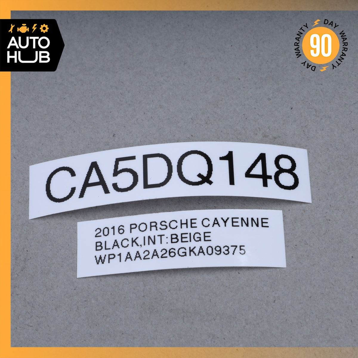 11-18 Porsche Cayenne 958 Electronic Parking Button Switch Beige OEM - photo 8