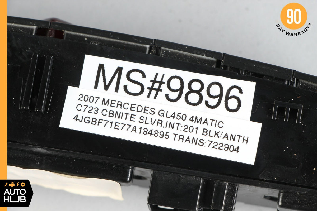 06-12 Mercedes X164 GL450 GL550 ML550 Hazard Control Switch Panel 1648709210 OEM - photo 12