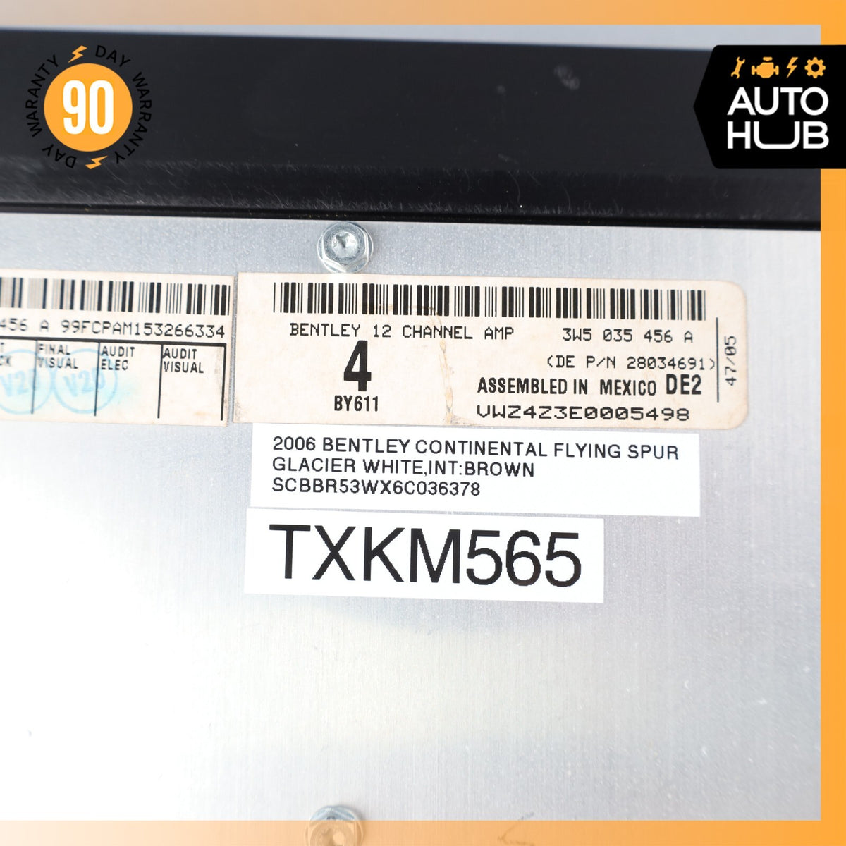 06-07 Bentley Continental Flying Spur Audio Sound System Amplifier Amp OEM 58k - photo 8