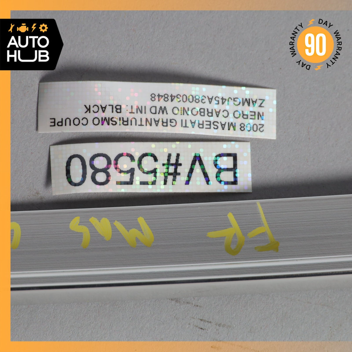 08-19 Maserati GranTurismo M145 Exterior Door Upper Molding Trim Right Side OEM - photo 17