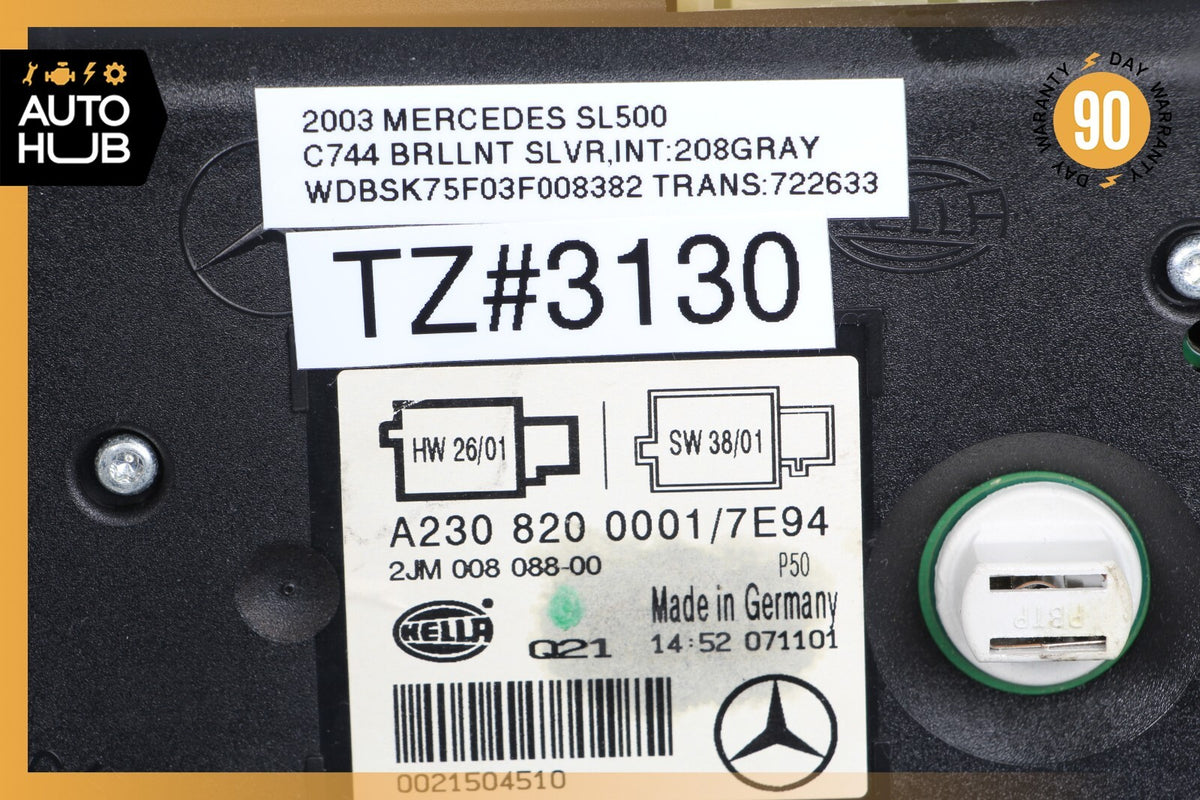 03-04 Mercedes R230 SL500 SL55 AMG Overhead Dome Light Lamp 2308200001 OEM - photo 12