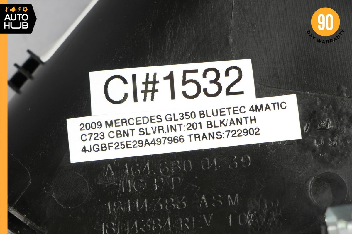 06-12 Mercedes X164 GL350 ML550 Dashboard Dash Board Right Side Trim Black OEM - photo 7