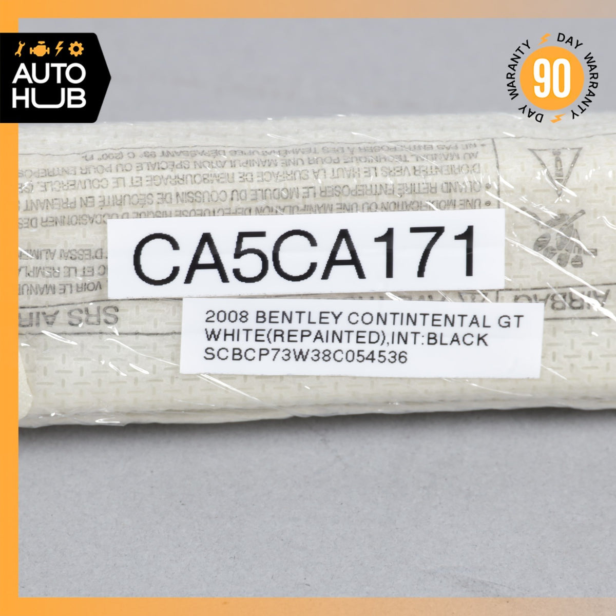 03-10 Bentley Continental GT Coupe Roof Curtain Airbag Air Bag Left Side OEM 87k - photo 17
