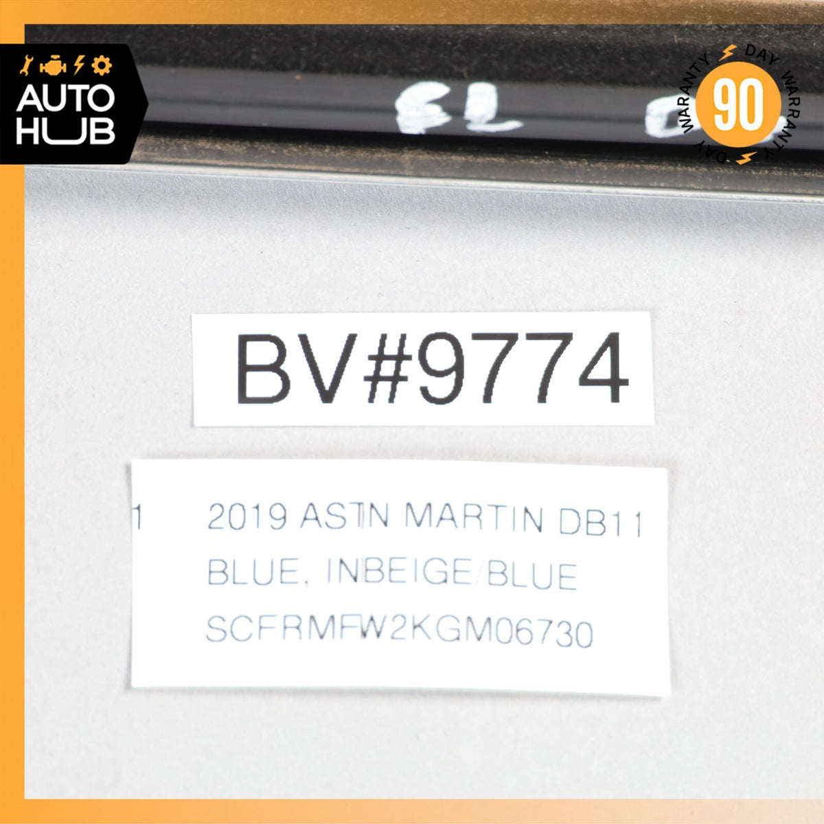 19-23 Aston Martin DB11 Convertible Exterior Door Upper Molding Trim Left OEM - photo 18