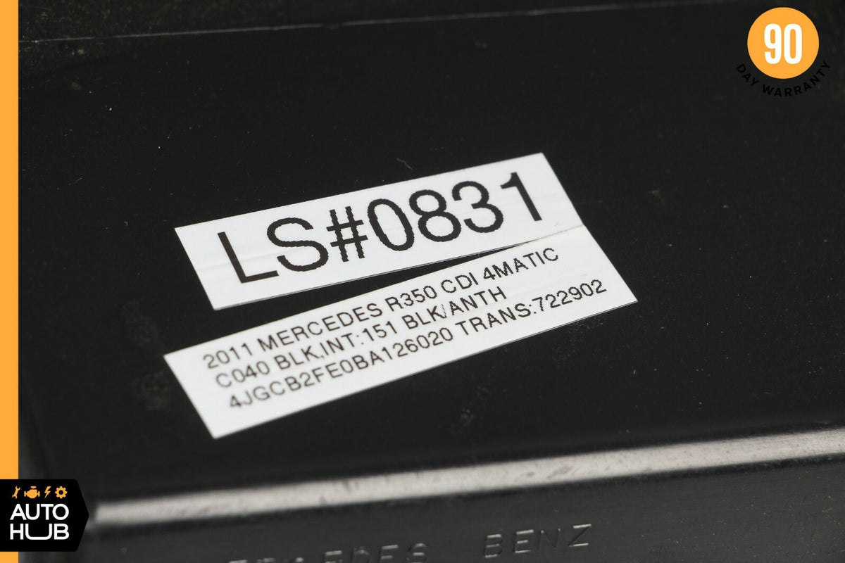 06-13 Mercedes W251 R350 R500 Dashboard Glove Box Storage Compartment Black OEM - photo 12