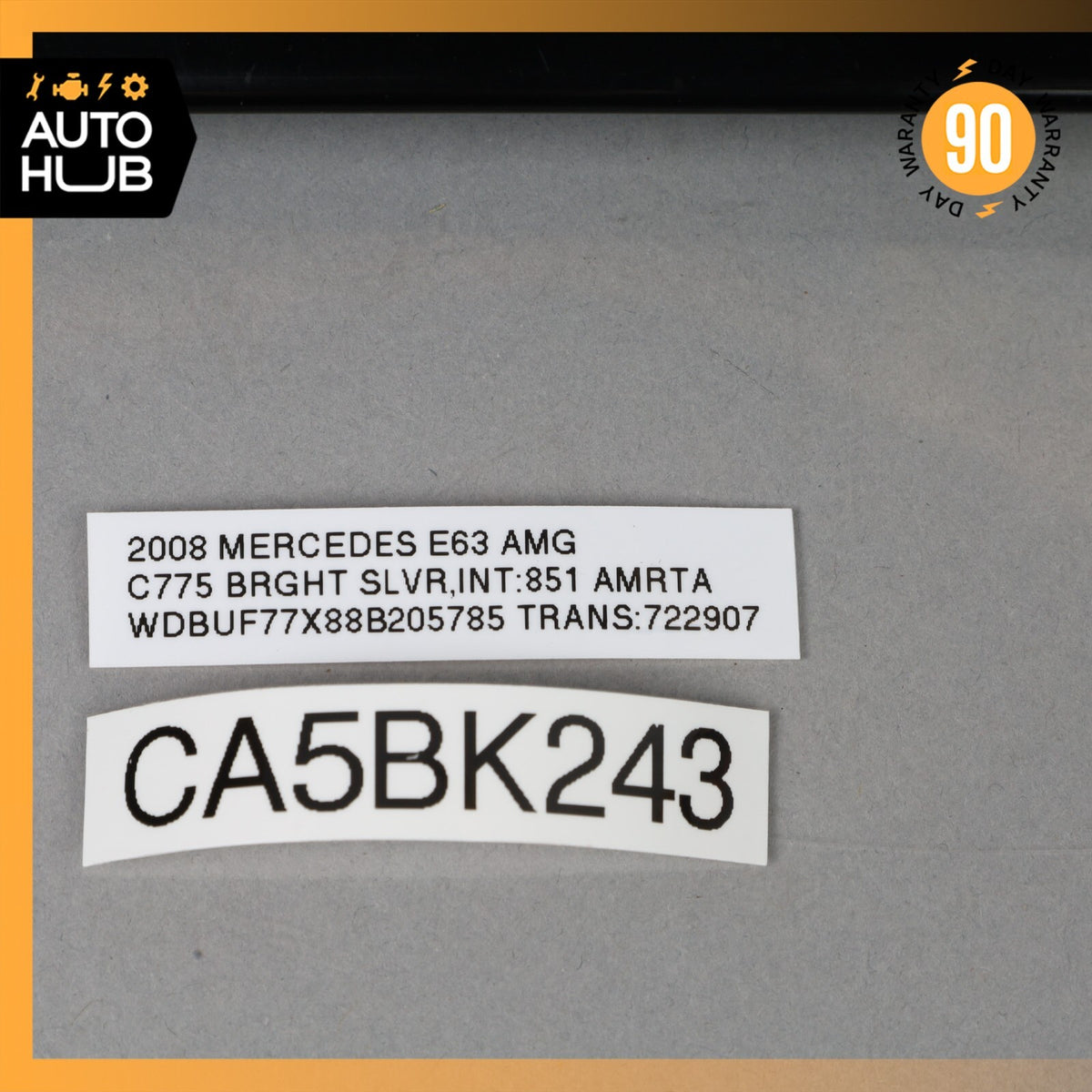 Mercedes W211 E63 AMG Rear Left Driver Side Door Window B-Pillar Molding OEM - photo 8