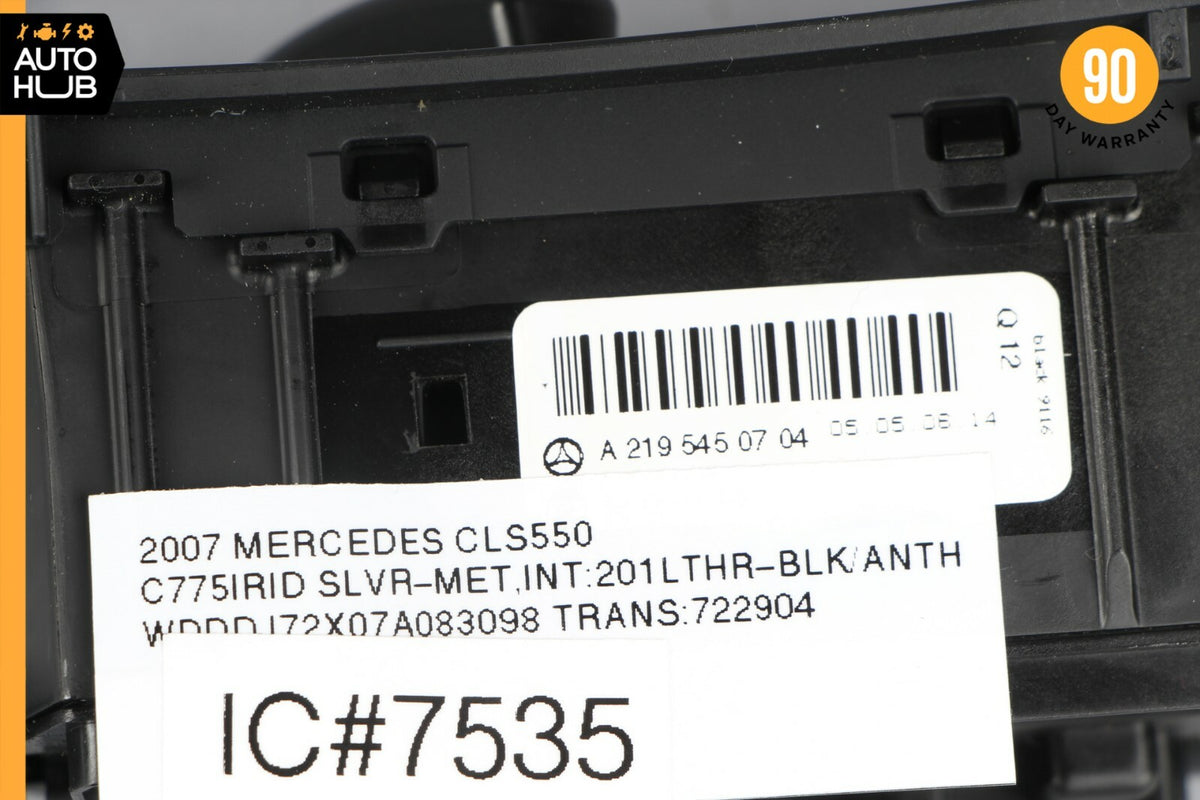 06-11 Mercedes W219 CLS550 CLS55 AMG Headlight Control Switch Black OEM - photo 8