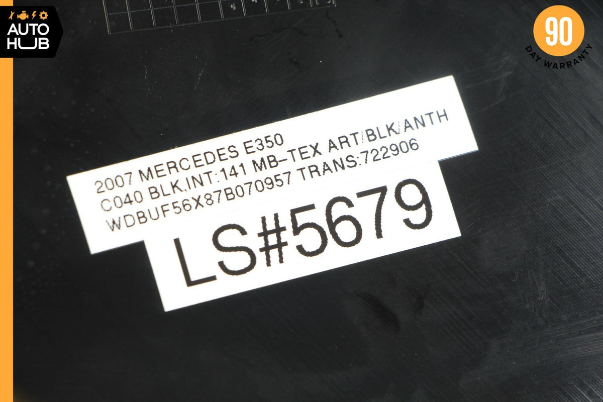 07-09 Mercedes W211 E350 E550 Left Side Dashboard Trim Cover Panel Black OEM - photo 12