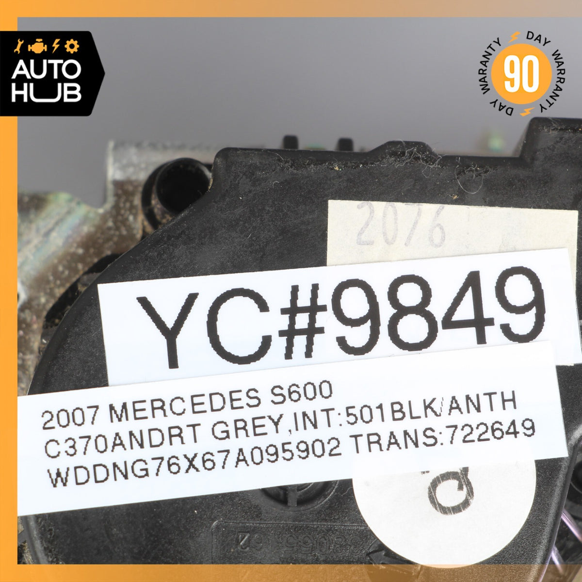 07-10 Mercedes W221 S600 S550 S63 AMG Front Left Driver Side Seat Belt Black OEM - photo 11