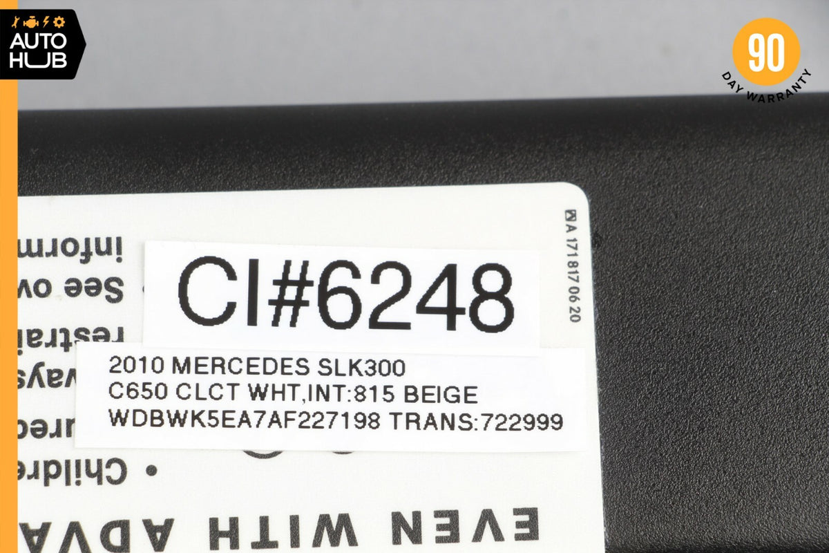 05-11 Mercedes R171 SLK300 SLK350 Sun Visor Sunvisor Shade Right Side Black OEM - photo 12