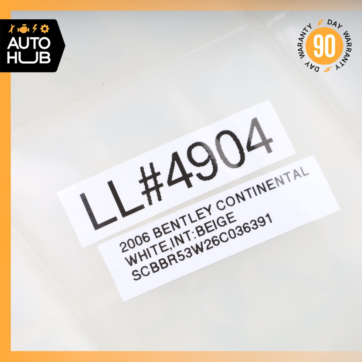 Bentley Continental Flying Spur GT Coolant Additional Expansion Tank OEM - photo 14