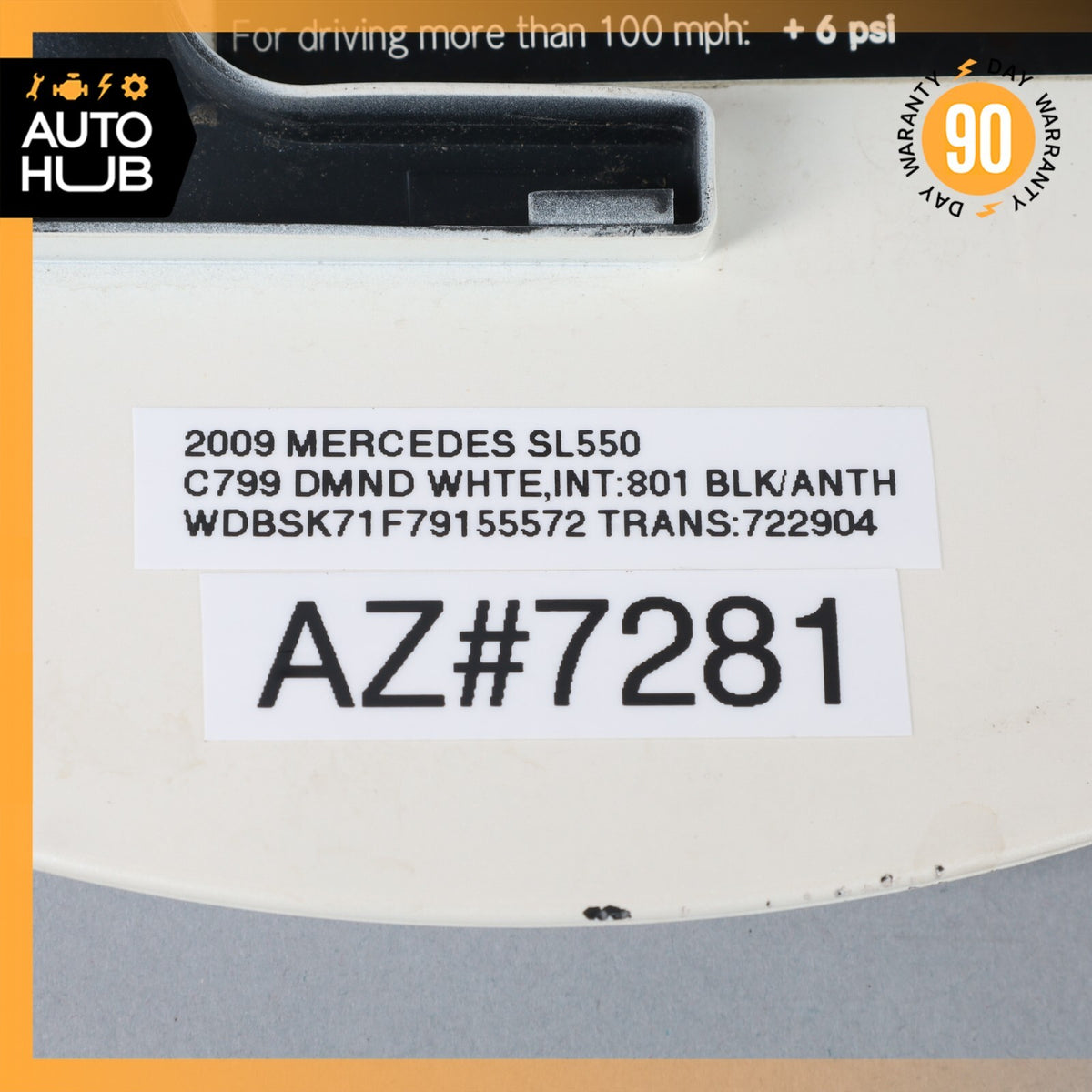 03-12 Mercedes R230 SL550 Fuel Filler Gas Tank Door Flap Lid 2307570509 OEM - photo 12