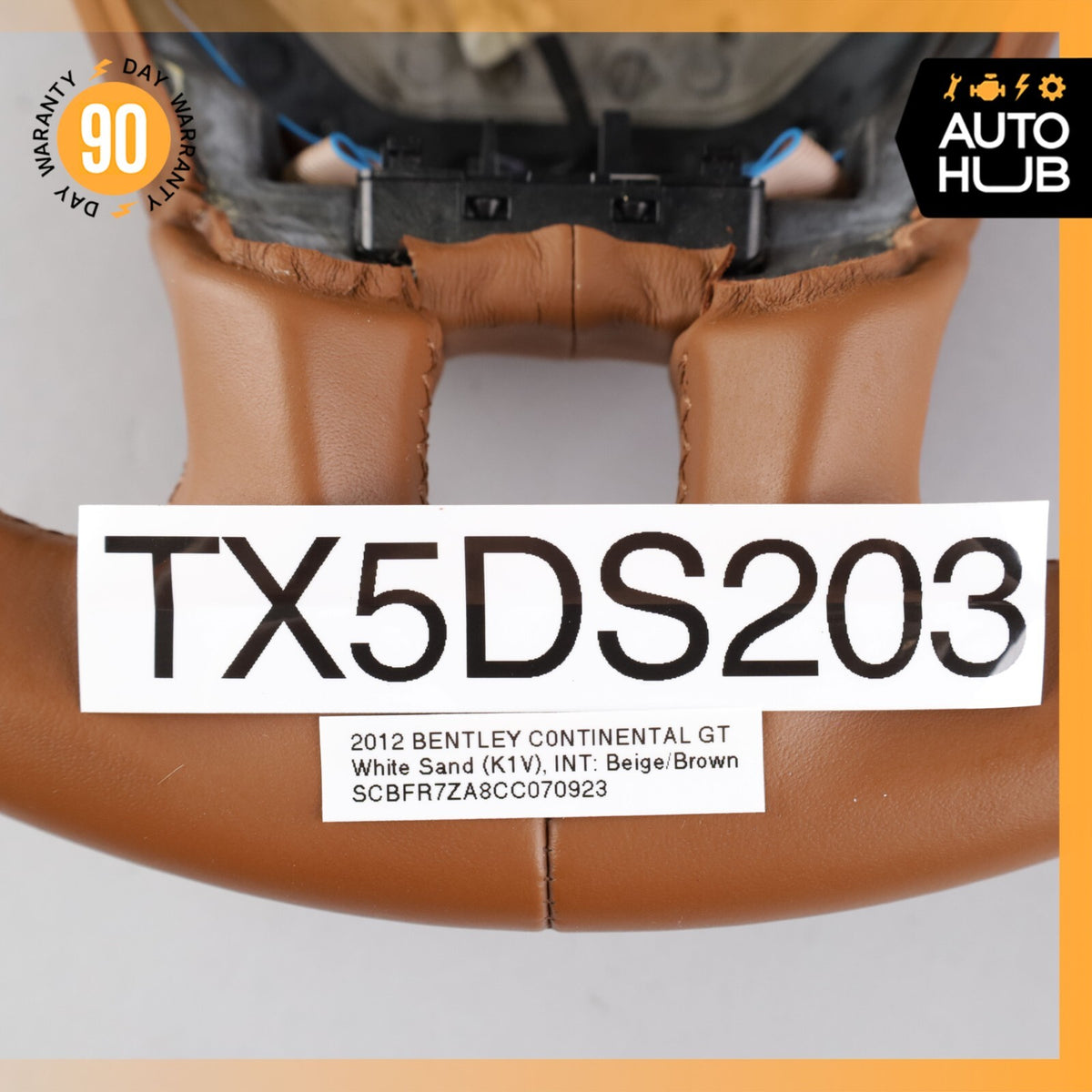 08-18 Bentley Continental GT GTC Flying Spur Driver Steering Wheel Leather OEM - photo 24