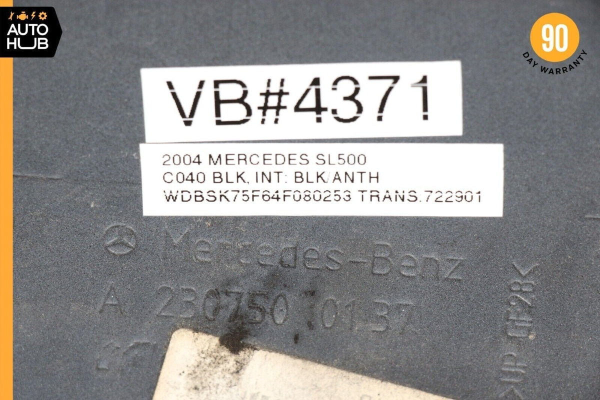 03-12 Mercedes R230 SL500 SL550 SL55 AMG Trunk Lid License Plate Holder OEM - photo 12