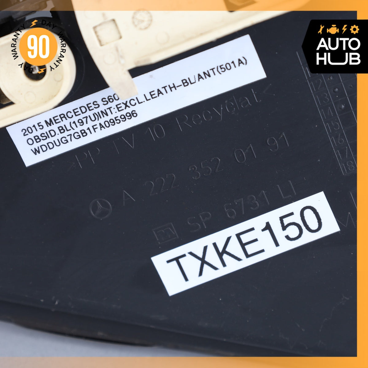 14-20 Mercedes W222 S600 S550 S560 Rear Left Driver Side Wishbone Cover OEM - photo 9
