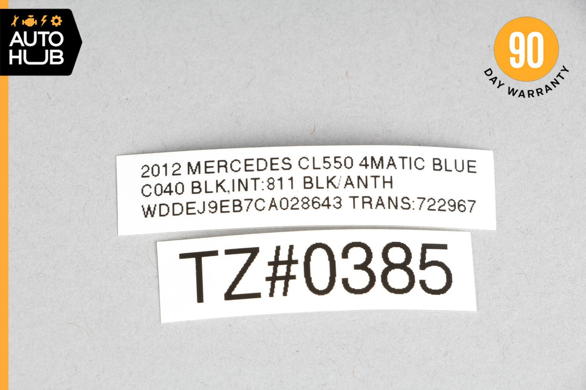 07-14 Mercedes W216 CL550 CL63 AMG Fuel Gas Tank Lid Door Cover Black OEM 74k - photo 8