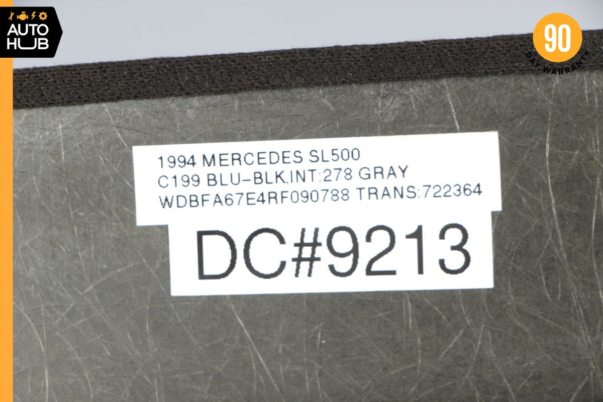 92-02 Mercedes R129 SL500 SL320 Hard Top Rear Lower Trim Molding Panel Gray OEM - photo 12