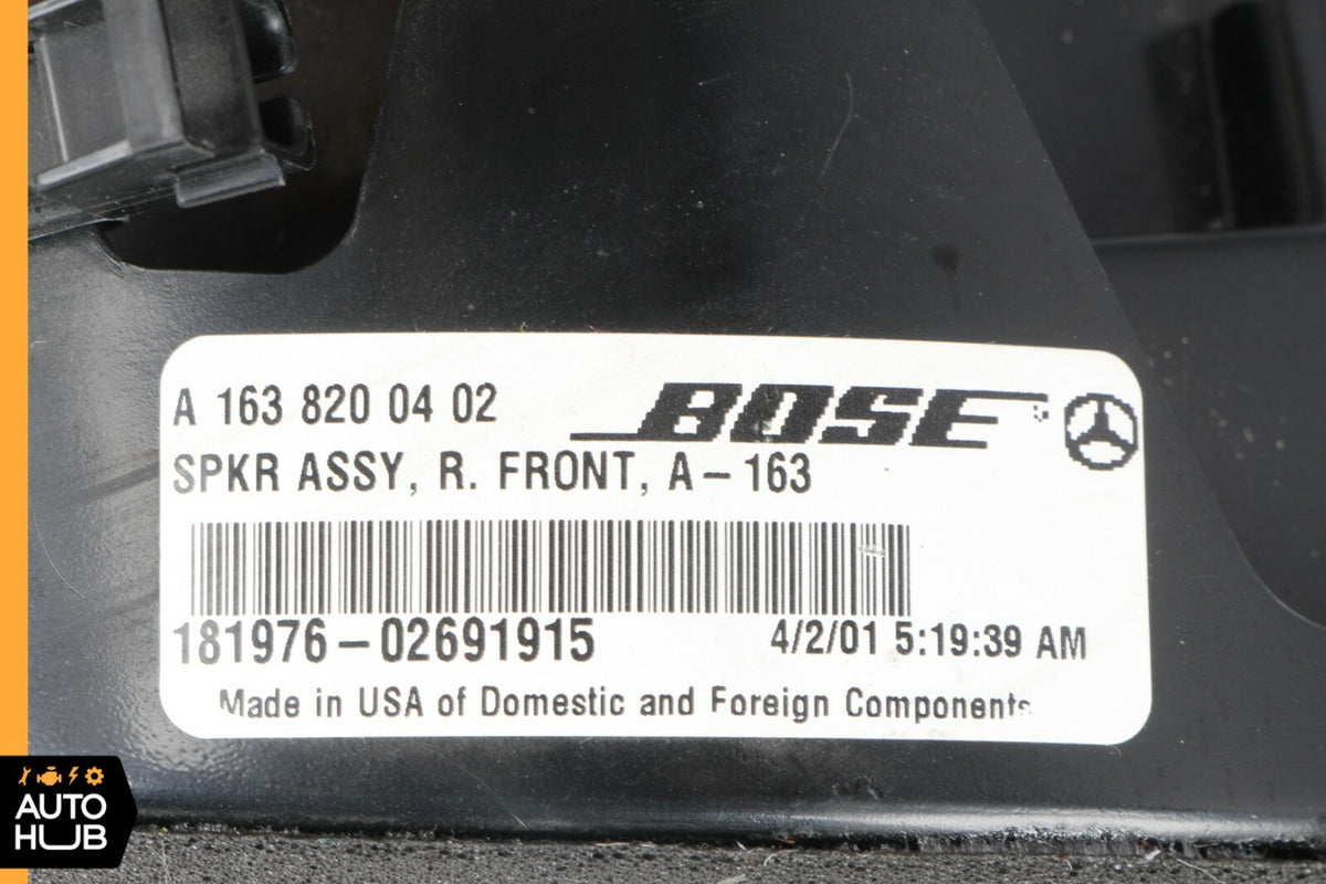 98-01 Mercedes W163 ML320 ML55 Door Speakers Sound Set 1638200402 OEM - photo 12