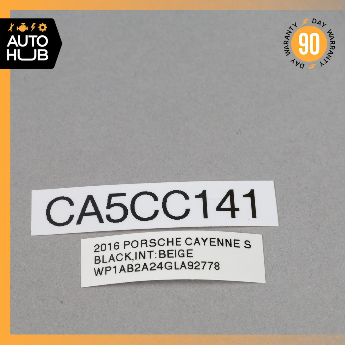 15-18 Porsche Cayenne 958 Rear Bumper Tow Hook Hitch Cover Lid 7P5807500A OEM - photo 7