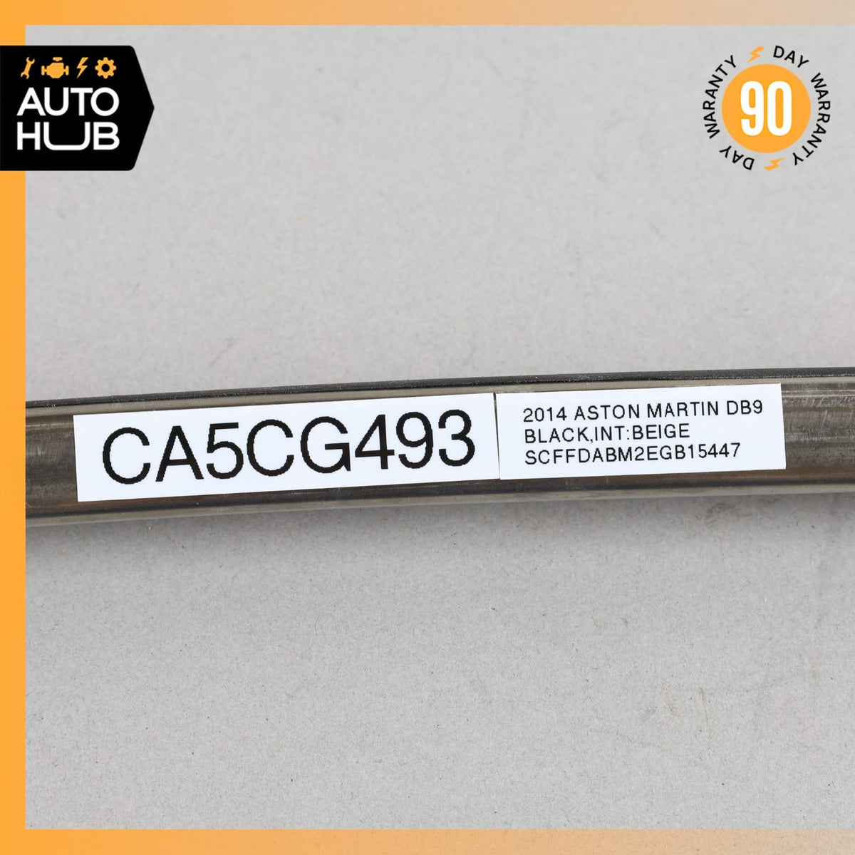 05-16 Aston Martin DB9 Right Windshield A Pillar Molding Trim 4G43519A37DA OEM - photo 13