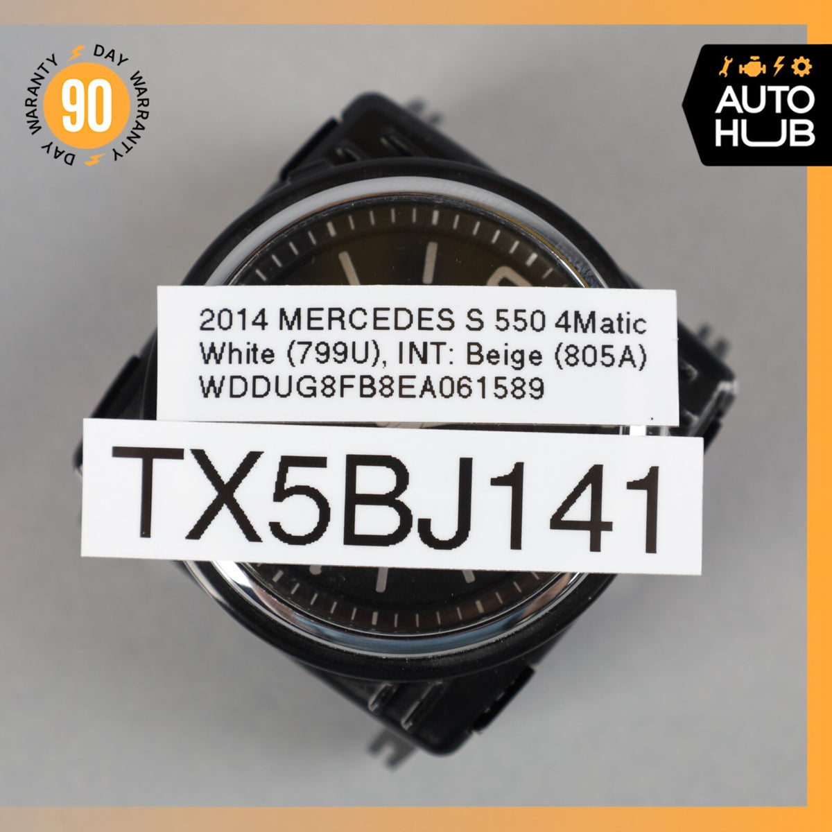 14-15 Mercedes W222 S550 S600 Center Dash Vent Clock 2228270000 OEM - photo 9