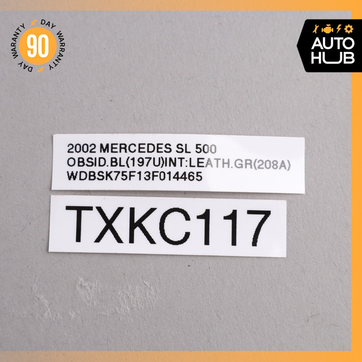 2003 Mercedes R230 SL500 Rear Brake Pad & ABS Wheel Speed Wear Sensor Wiring OEM - photo 17
