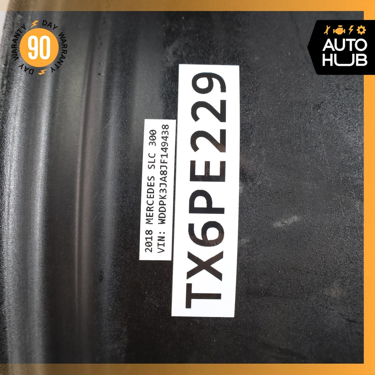 Mercedes R172 SLC300 SLC43 AMG 9 x 18 18" Rear Wheel Rim Polished Black OEM - photo 16