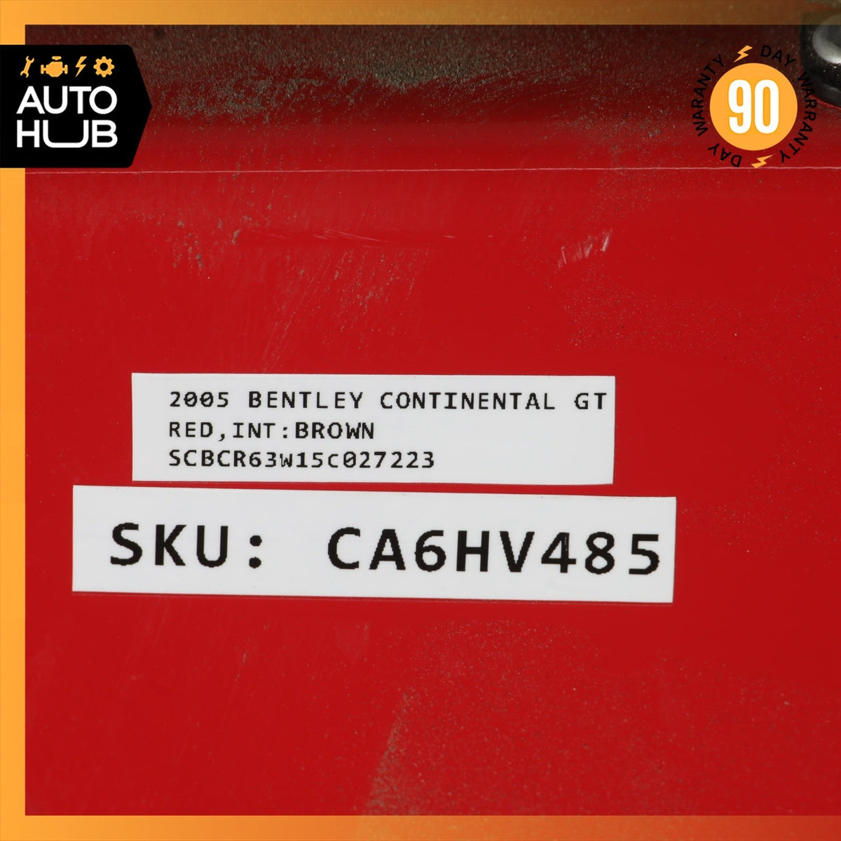 03-09 Bentley Continental GT GTC Left Side Door Shell Frame Panel Red OEM 87k - photo 17