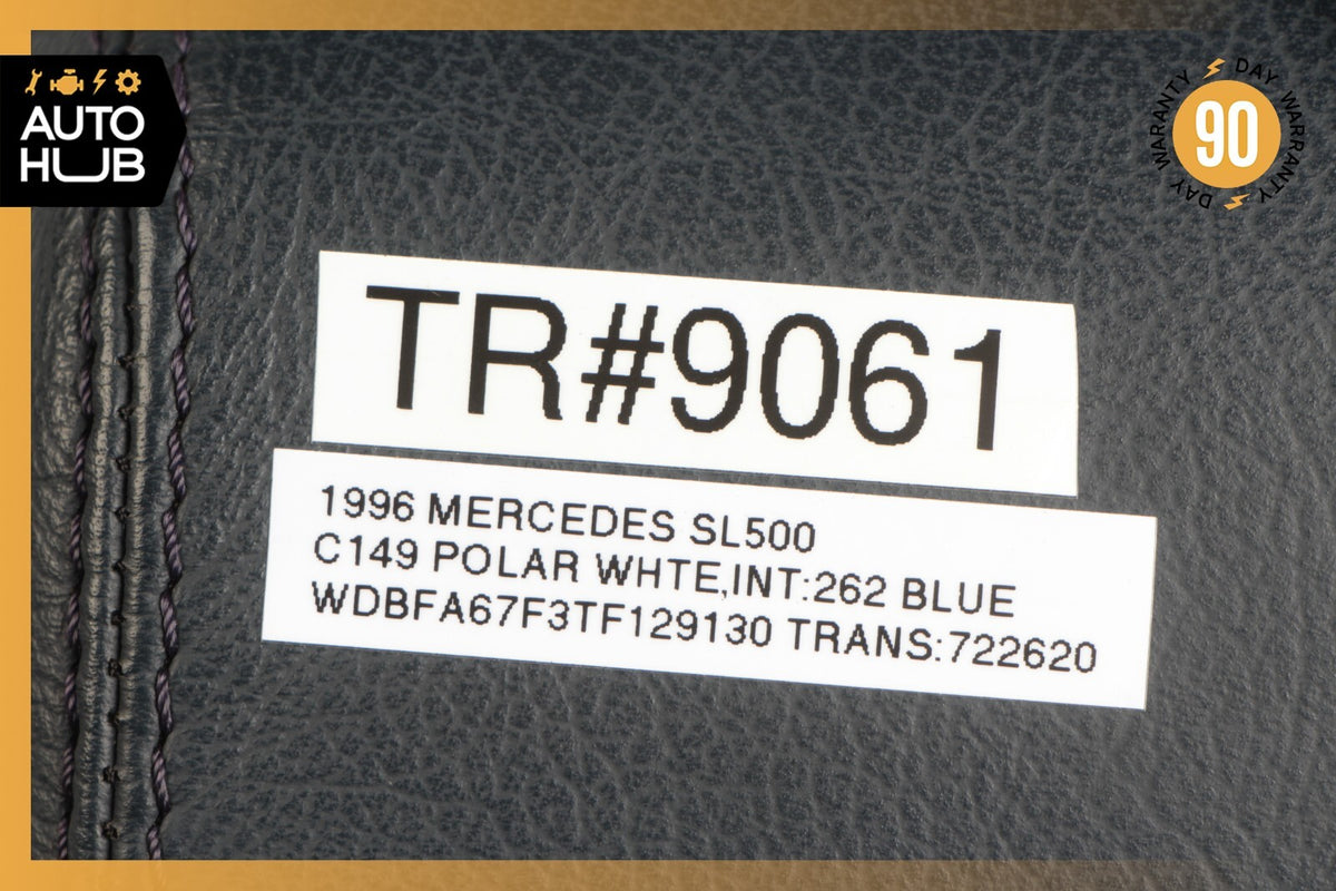 96-98 Mercedes R129 SL500 SL320 Headrest Head Rest Front Left Side Blue OEM 49k - photo 13