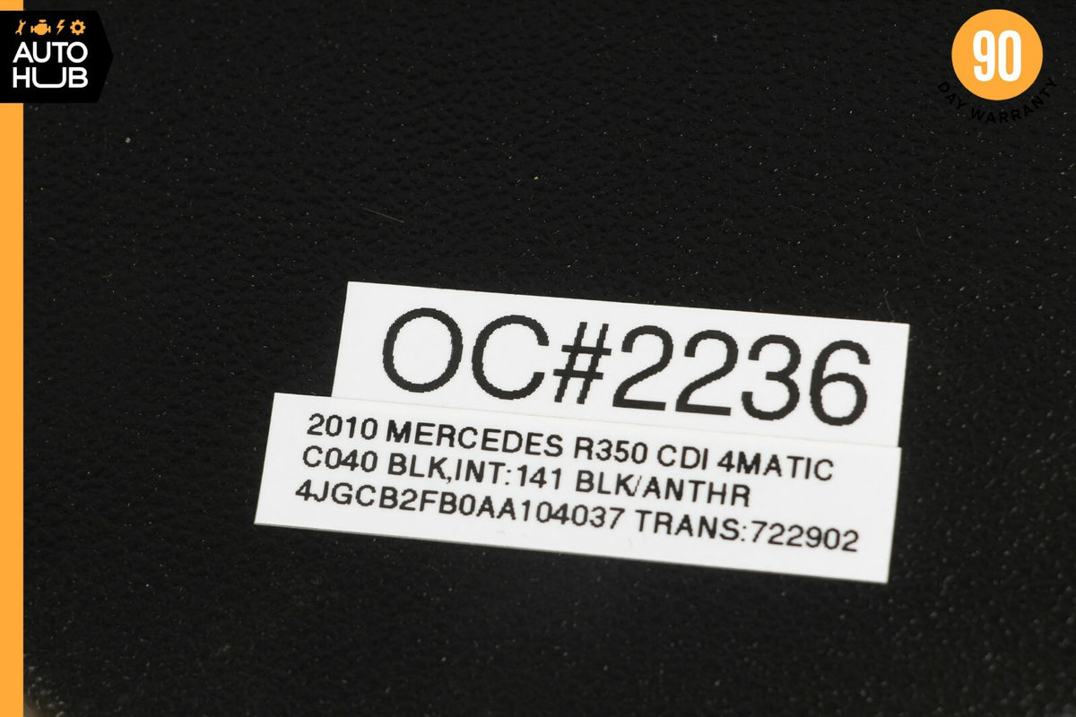 06-13 Mercedes W251 R350 R500 Dash Board Trim Panel Right Passenger Side Black - photo 12