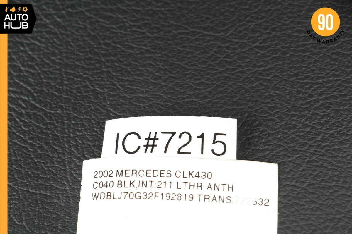 97-03 Mercedes W208 CLK430 CLK320 Front Seat Headrest Head Rest Black Set of 2 - photo 11